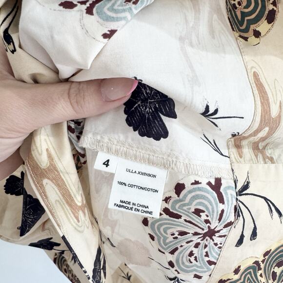Ulla Johnson Mari Top in Daisy Floral Size 4 LS - Picture 4 of 5